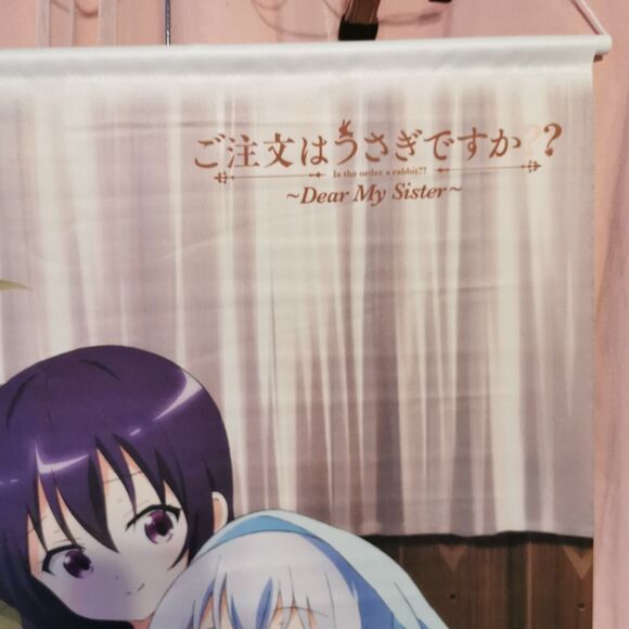 Is the Order a Rabbit Tapestry Cocoa Chino Wall Scroll Art Poster Japan Manga - Picture 9 of 10